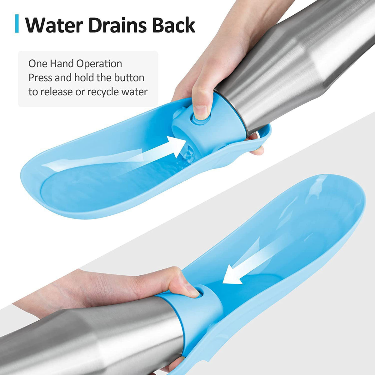 Stainless Steel Pet Travel Water Bottle