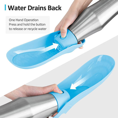 Stainless Steel Pet Travel Water Bottle